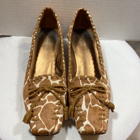 Martinez Valero vintage animal print kitten heels sz 7.5 - Picture 2 of 8